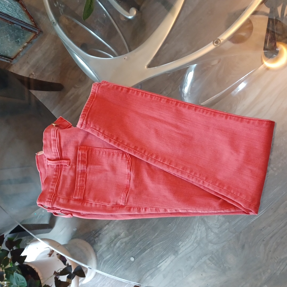 Frame jeans! Heather red, 4 big pockets. Euc!
